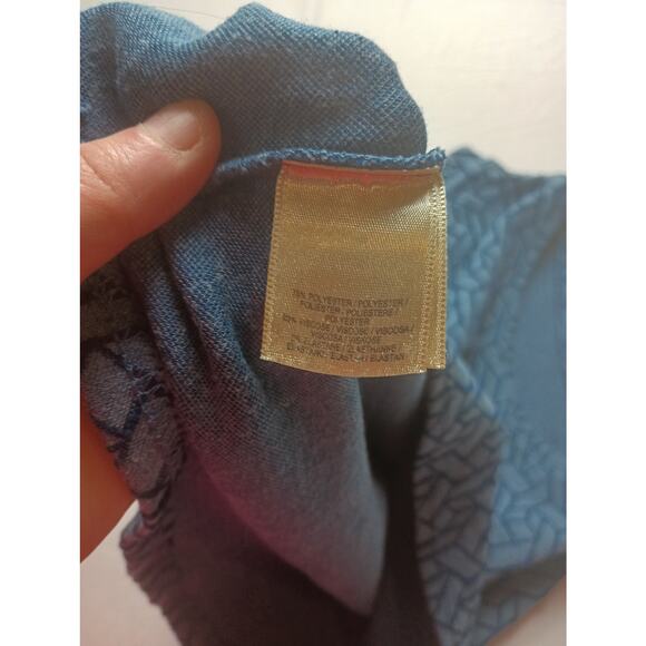 Anthropologie Post Card Blue Tank Top Blouse Abstract Women Size Small - Picture 5 of 5